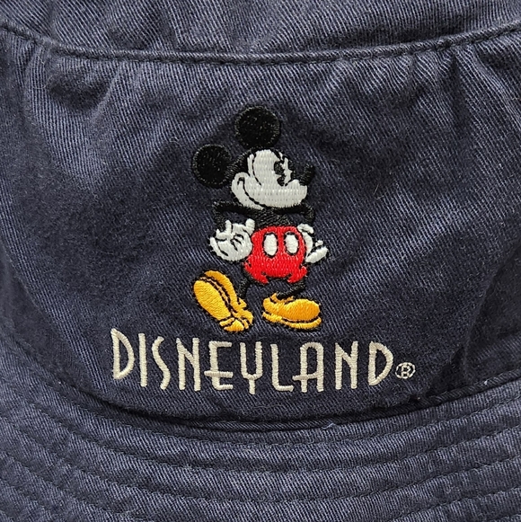 Disneyland Resort Mickey Mouse 100% Cotton Navy Bucket Hat. - Picture 2 of 5